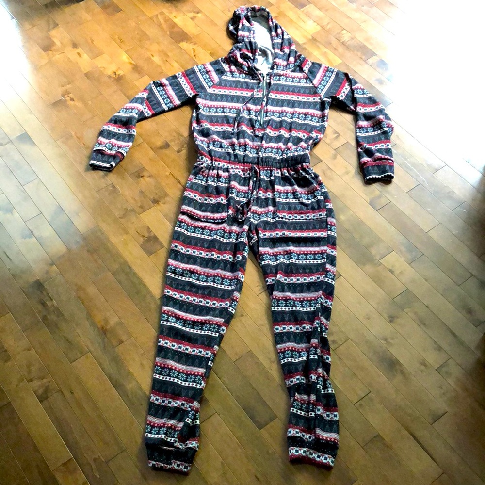 Hooded Winter Theme Romper